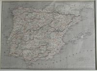 Espana (landkaart van Spanje – 16e eeuw)